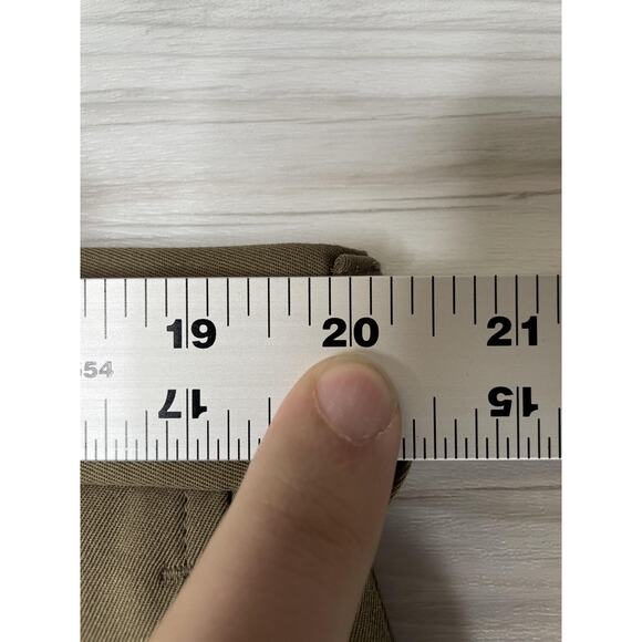 Kenneth Cole Reaction Pants Mens 40x32 Taupe Soft Operator Dress Flat Front - Picture 4 of 11